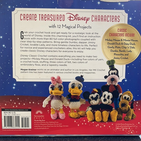 Thunder Bay Press Classic Disney Crochet kit. - Picture 2 of 2